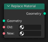 Replace Material Node.